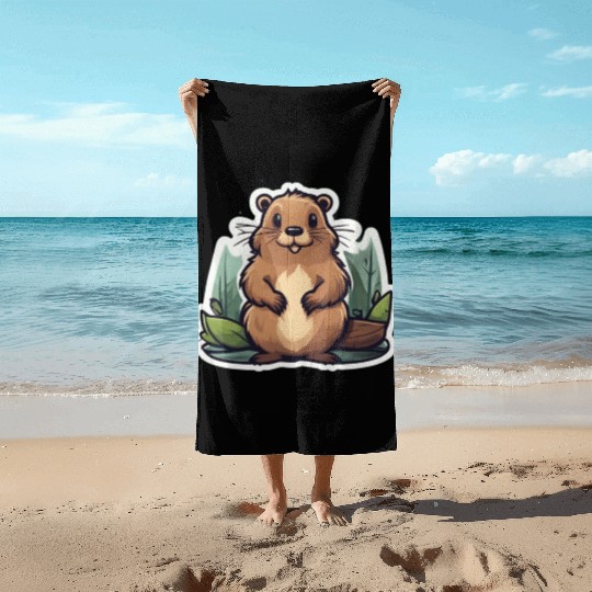 Eager Beavers Beach Towels