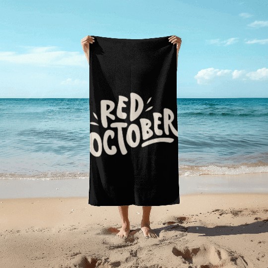 red october phillies Beach Towels