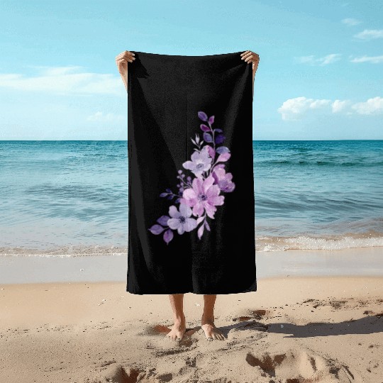 Lavender beautyfull desing Beach Towels for girl