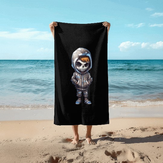 Skeleton Guy Beach Towels