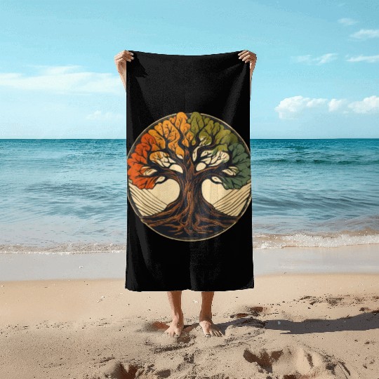 Tree / Wood / Forst / Tree of Life / Leaves Beach Towels