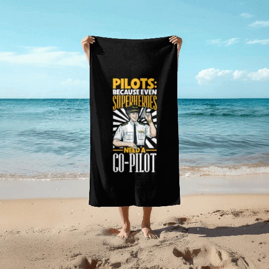 Pilot Aviation Airplane Airline Future Pilots Beach Towels