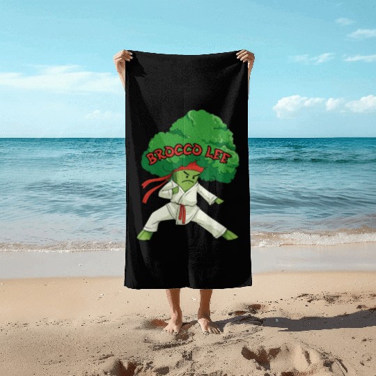 Japan Karate Martial Arts MMA Broccoli Beach Towels