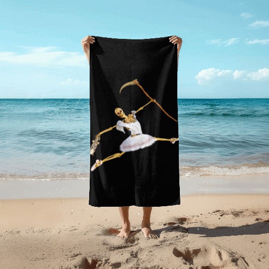 The extraordinary hobby of the Grim Reaper Beach Towels
