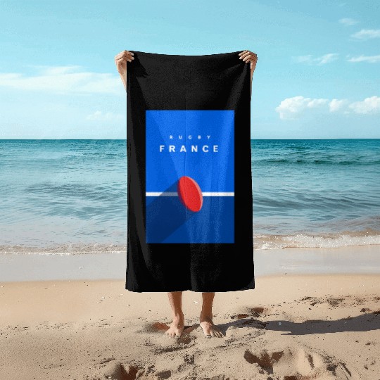 RUGBY FRANCE Beach Towels