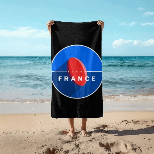 RUGBY FRANCE Beach Towels