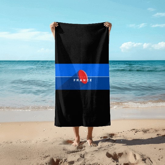 RUGBY FRANCE Beach Towels
