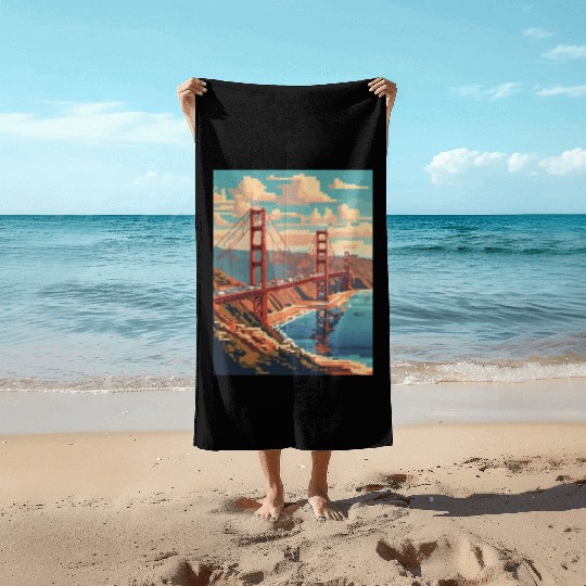 Golden Gate Bridge California Beach Towels Beach Towels, Golden
