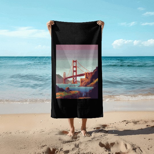 Golden Gate Bridge California Beach Towels, Golden Gate