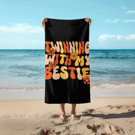 Twinning With My Bestie Spirit Week Twin Day Beach Towels