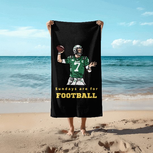 Sundays Are For Football - Sunday Football Beach Towels