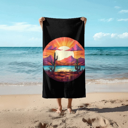 Awakening Trippy Beautiful Sunrise Beach Towels