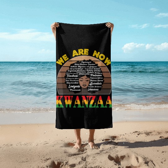 Celebrating All Passions with Kwanzaa Pride Beach Towels