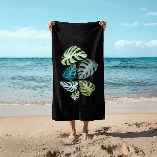 Leaves Tropical Nature Rainforest Plant Beach Towels