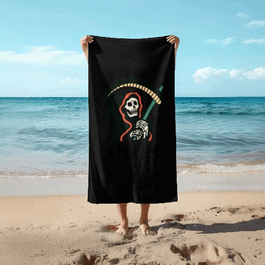 Trick or Treat Grim Reaper Beach Towels