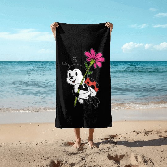 Cute Ladybug Nature Lover Gift Beach Towels