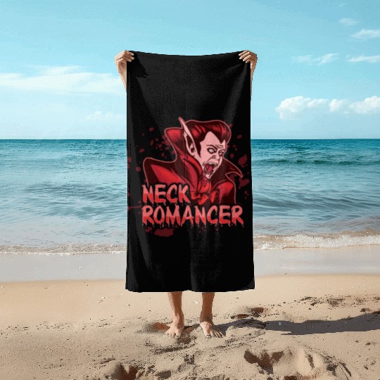 Trick Or Treat Scary Vampire Horror Happy Beach Towels