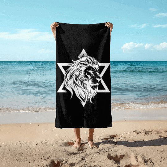 I STAND WITH ISRAEL Beach Towels