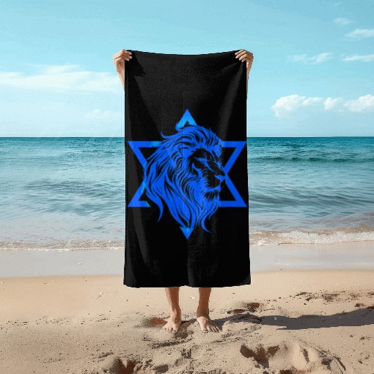 I STAND WITH ISRAEL Beach Towels