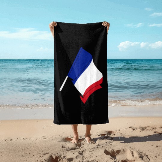 France flag Beach Towels