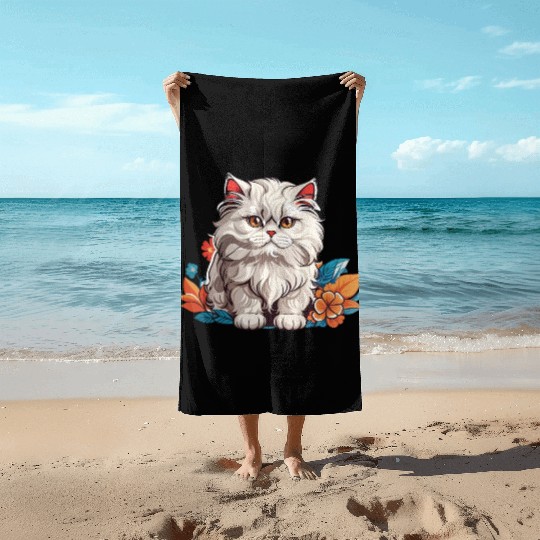 Persian Cat Beach Towels