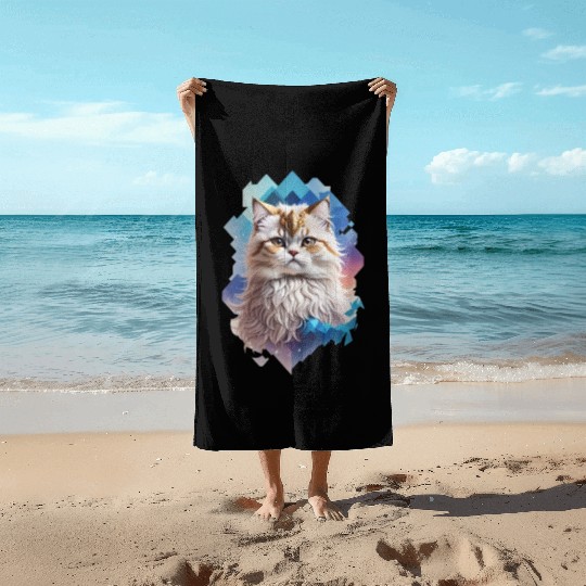 Persian Cat Beach Towels