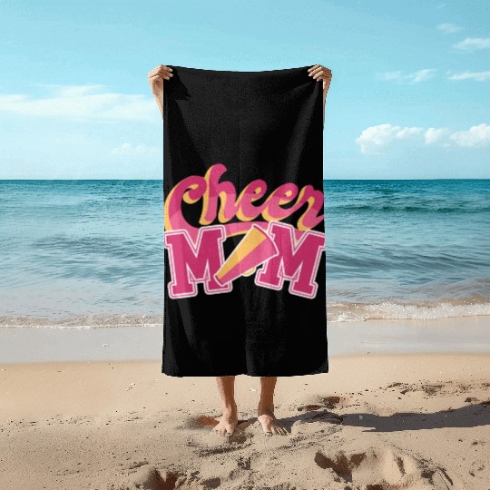cheer mom Beach Towels