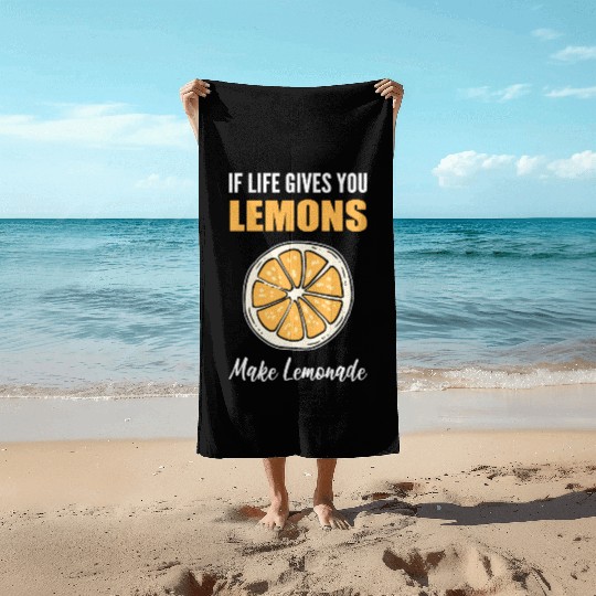 Make Lemonade Cook Or Chef Gift Beach Towels