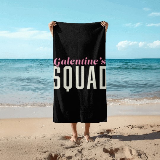 Be My Galentine. Galentine's Day Beach Towels