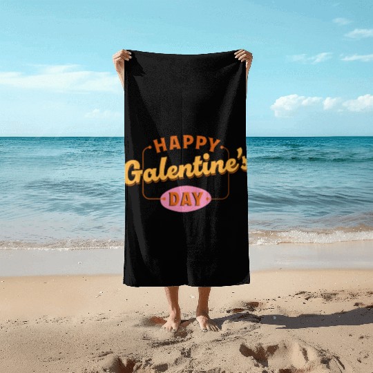 Be My Galentine. Galentine's Day Beach Towels