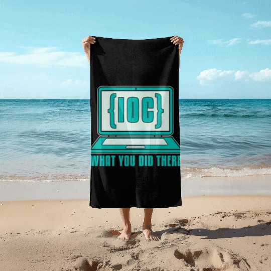 Cybersecurity IOC What You Did Computer Science Beach Towels