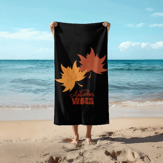 Autumn Dreams: Embrace the Autumn Vibes Collection Beach Towels