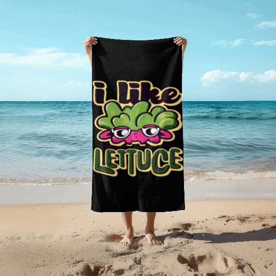 I Like Lettuce Beach Towels