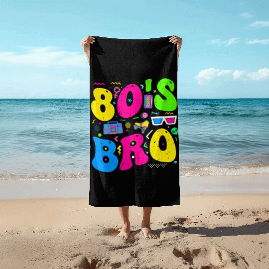 This Is My 80s Bro, 80's 90's Party Beach Towels