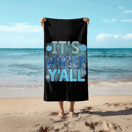 It s winter Beach Towels
