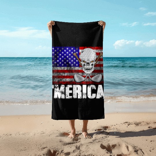 Merica Golf Beach Towels
