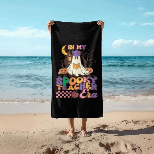 In My Spooky Teacher ERA Beach Towels