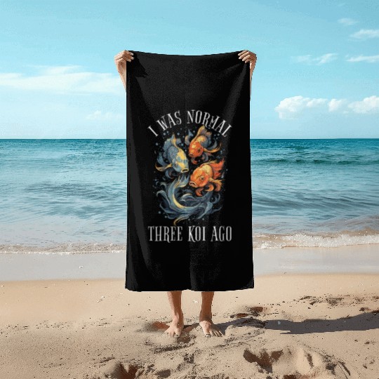 Koi Fish Koi Carp Japanese Koi Garden-Pond funny Beach Towels