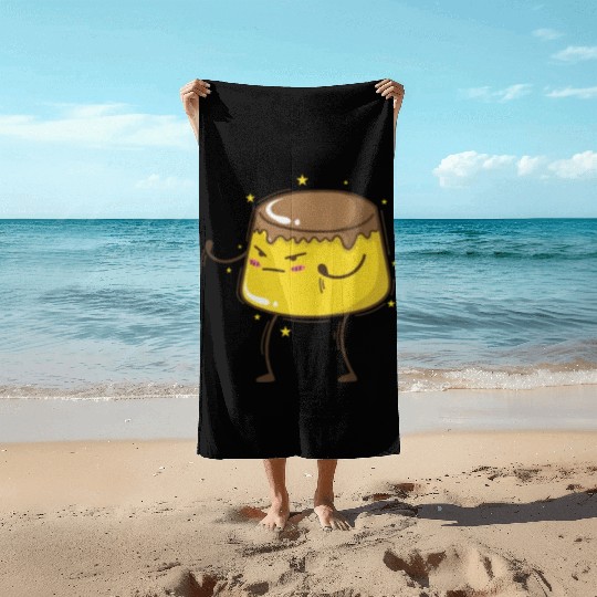delicious Pudding Dessert sweet Dessert Beach Towels