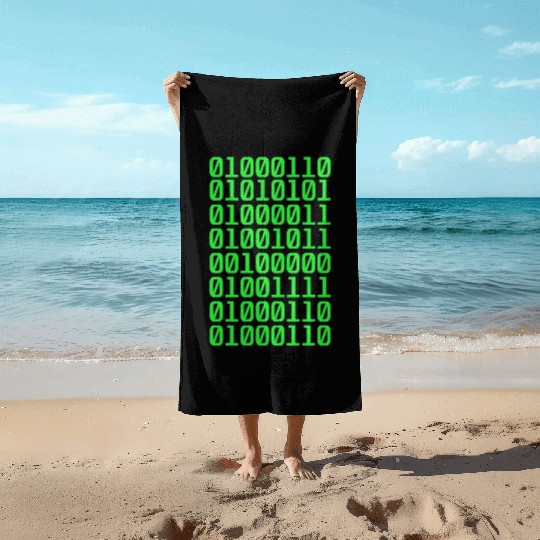 Funny Computer Programmer Computer Science Coding Beach Towels