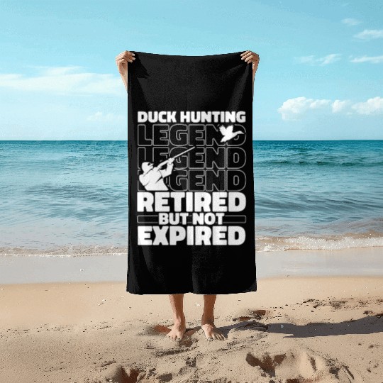 Duck Hunting Retired Beach Towels