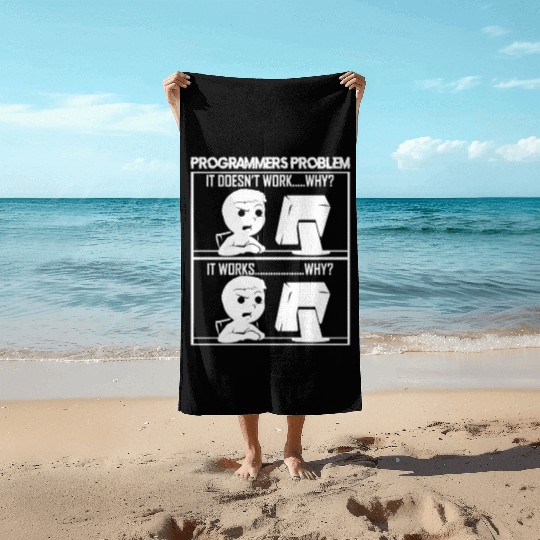 Software Programmers Problems Funny Gift Beach Towels
