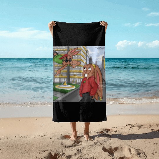Eddie Cotton-tail Beach Towels