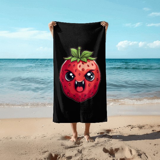 Bad Strawberry Summer Kawaii Gift Beach Towels