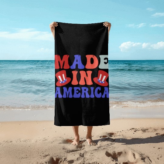 made in america Beach Towels