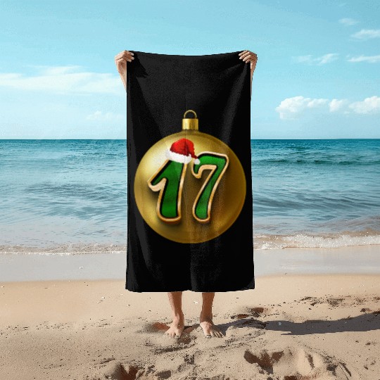 17 Years Young - Seventeen Christmas Balls Beach Towels