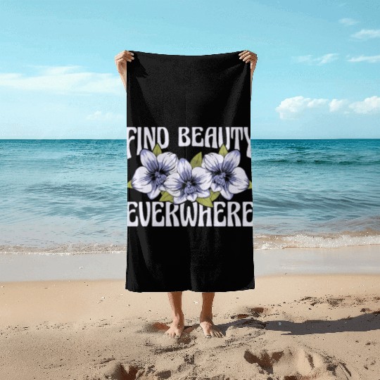 Orchids Find Beauty Everywhere Loves Orchid Flower Beach Towels