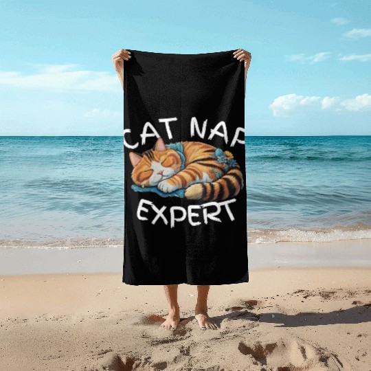 Cat Nap Expert Beach Towels