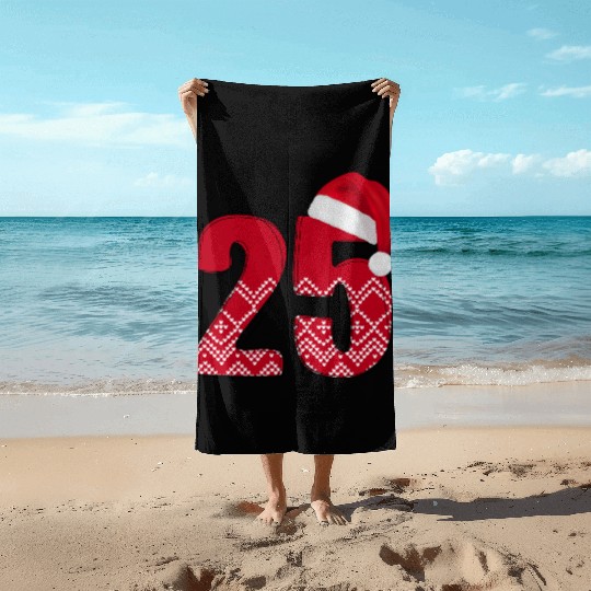 25th Wedding Anniversary / Twenty Five Years Beach Towels