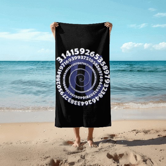 3.14 Math Teacher Pi National Day Beach Towels Geek Nerd